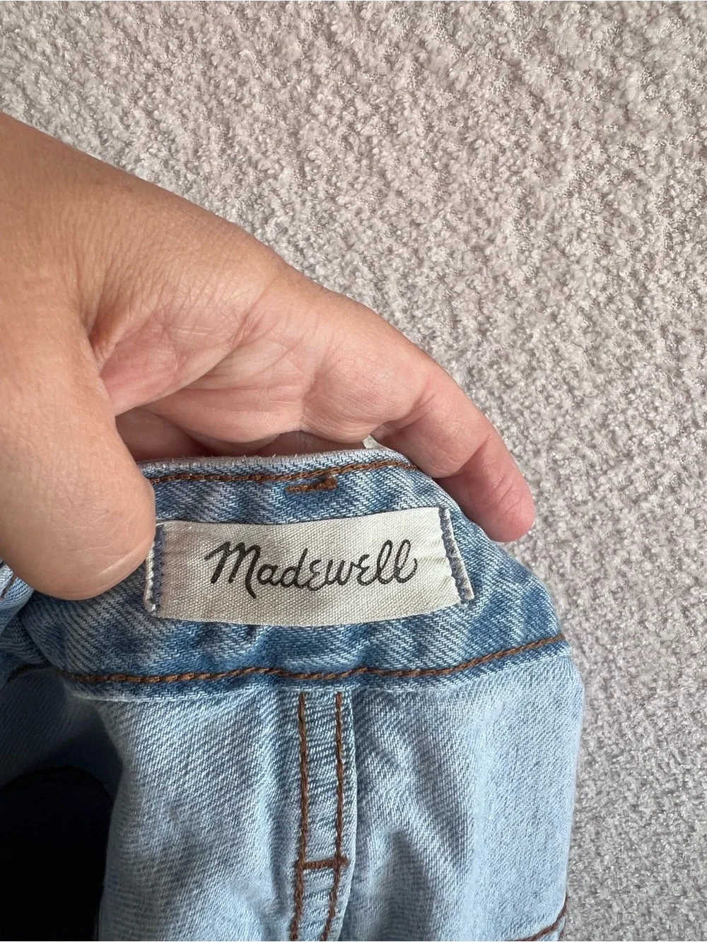 Madewell Women’s The Mom Jean Short Plus Size‎ Denim Shorts Light Wash Size 22